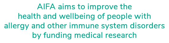 AIFA aims to improve the  health and wellbeing of people with  allergy and other immune system disorders  by funding medical research
